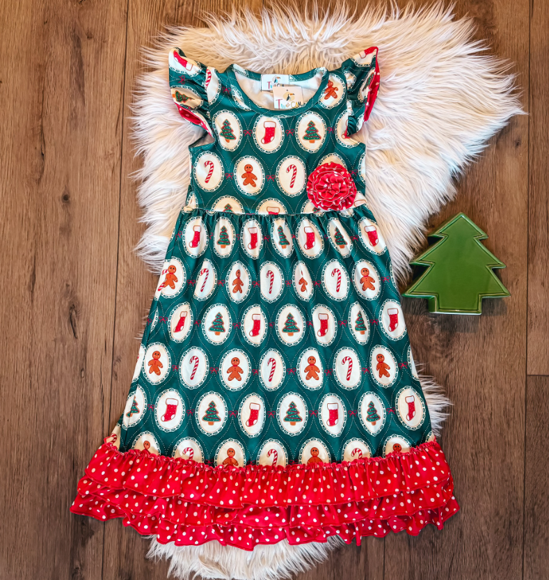 Christmas Cookie Maxi Dress