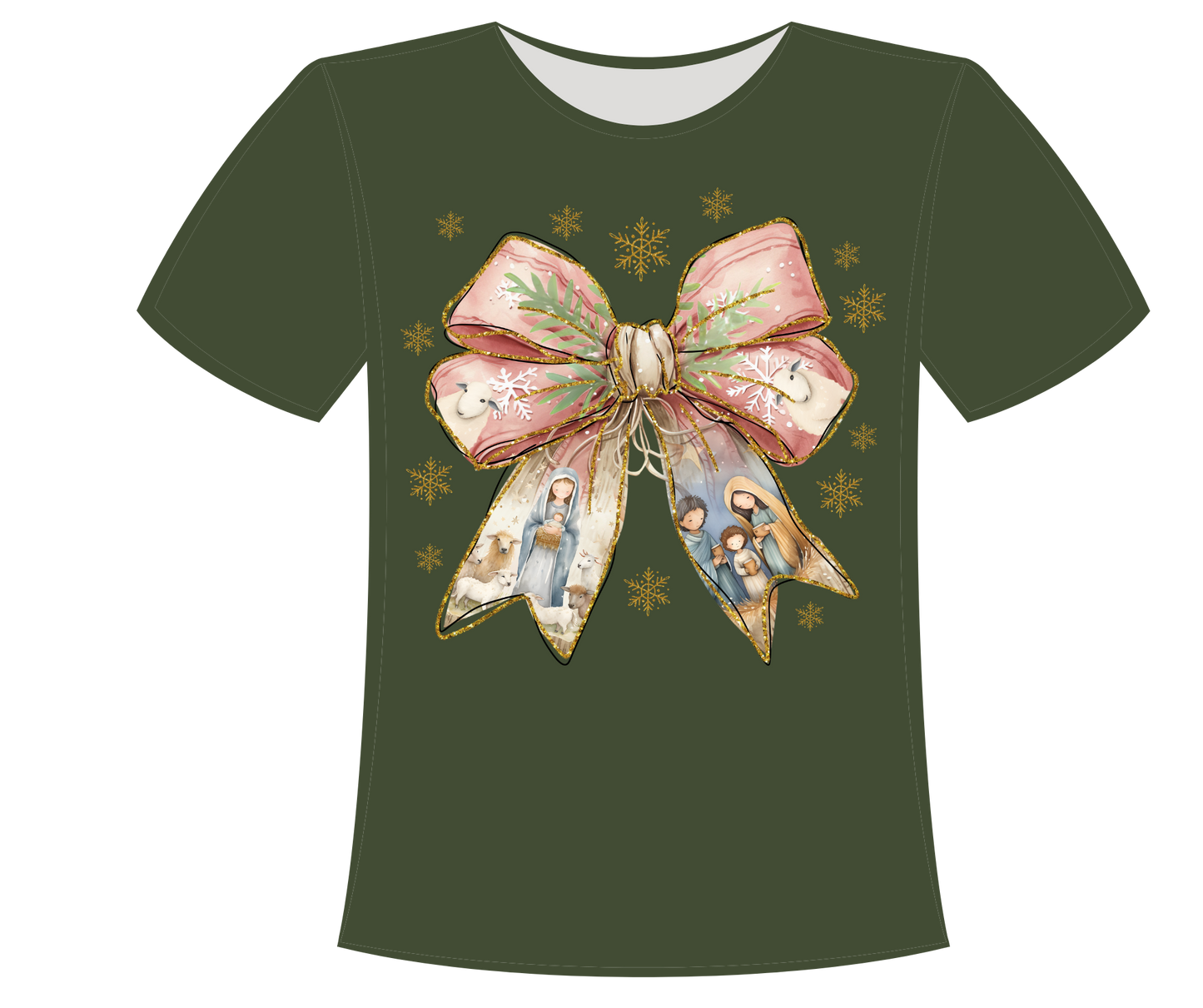 Nativity Bow Tshirt