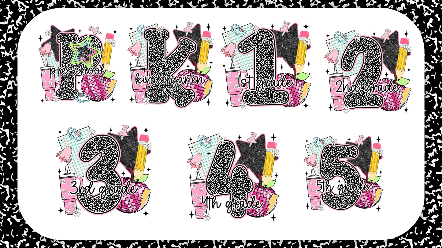 Comp Notebook - Adult Pink or Blue Comfort Colors