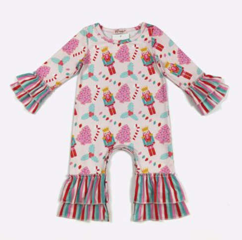 Sugar Plum Nutcracker Baby Romper