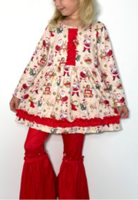 Vintage Christmas Girls Set