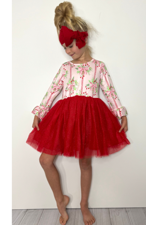 Holly Stripes Tutu Dress