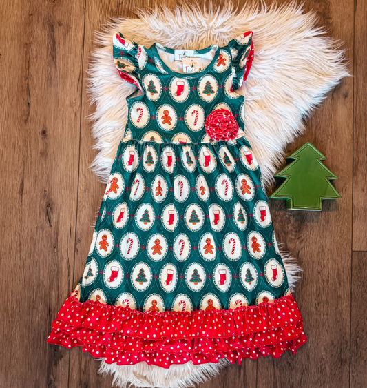 Christmas Cookie Maxi Dress