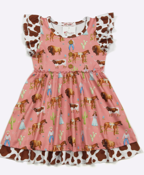Sadie Mae Cow Dress