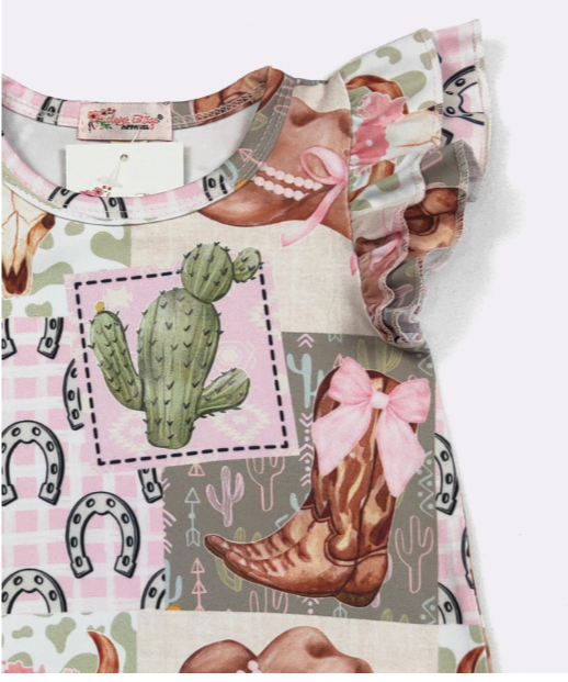 Rootin Tootin Baby Romper