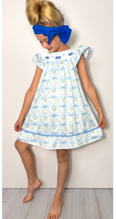 Hydrangea Smocked Dress