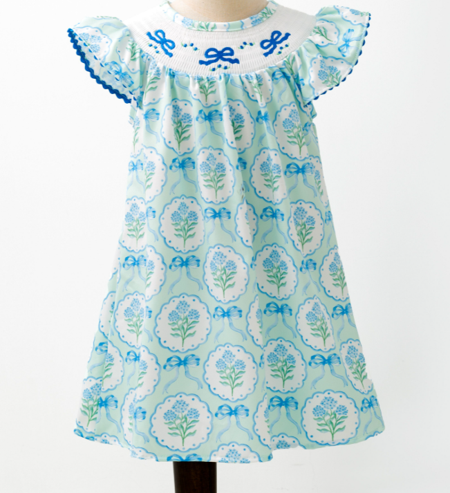 Hydrangea Smocked Dress