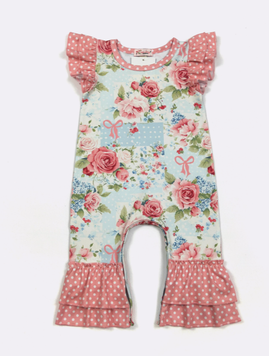 Rose Patch Romper