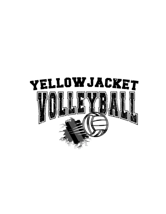 Jackets Volleyball Block Font