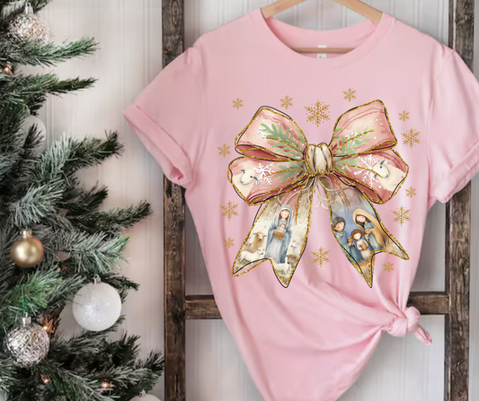 Nativity Bow Tshirt