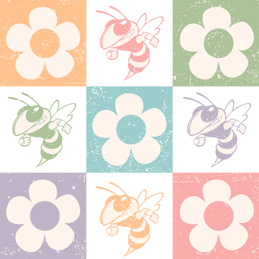 Jackets Volleyball Retro Flowers