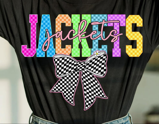 JACKETS - CHECKERED BOW